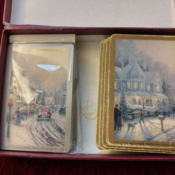 Kinkade  Playing Card 2 Deck Set VINTAGE - Picture 4 of 6